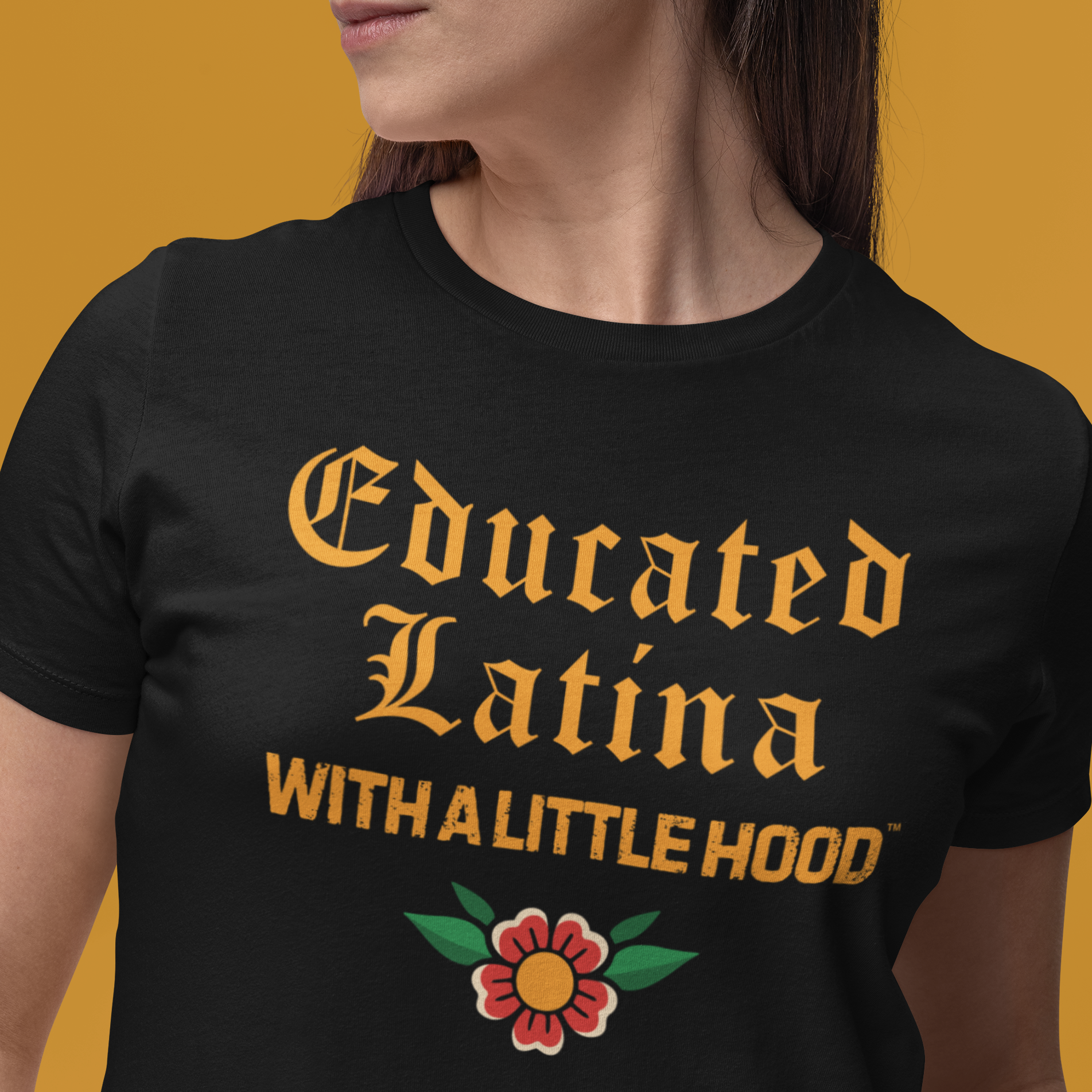 Educated Latina Shirt, Latina T-Shirt, Hispanic Clothing, Educated Latina with a Little Hood Shirt, Latina Grad Shirt, Chola Latina Shirt, Latina Empowerment Shirt, Shirts for Latina Grad, Gifts for Latina Grad, Chola Shirt.