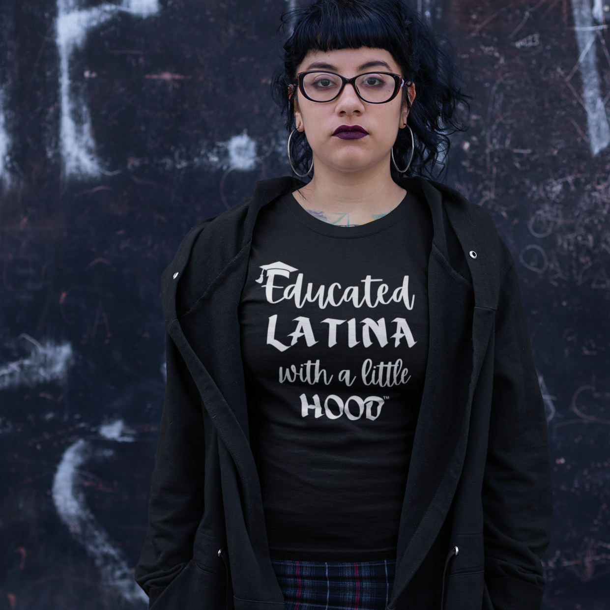 Educated Latina Shirt, Latina T-Shirt, Hispanic Clothing, Educated Latina with a Little Hood Shirt, Latina Grad Shirt, Chola Latina Shirt, Latina Empowerment Shirt, Shirts for Latina Grad, Gifts for Latina Grad, Chola Shirt.